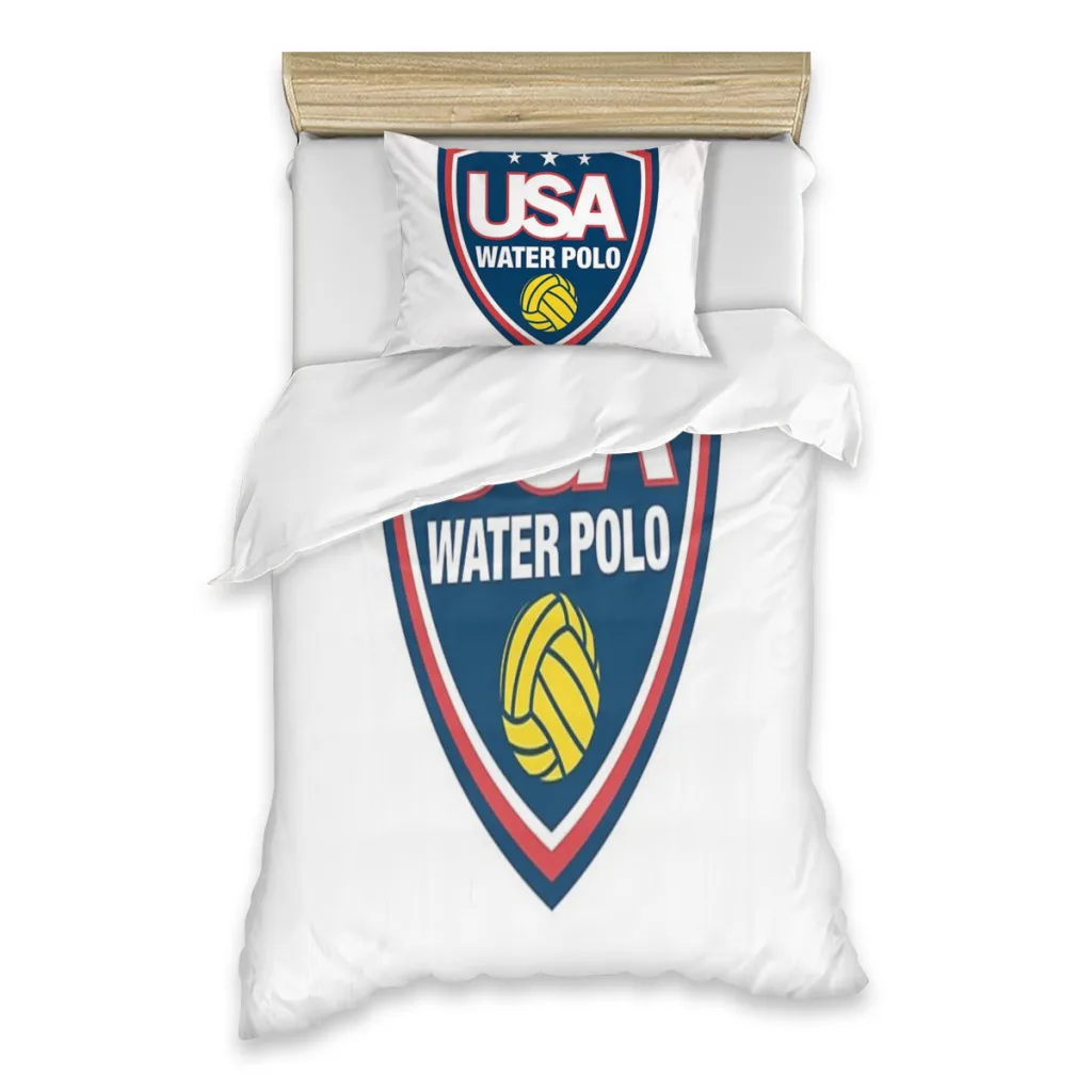 USA Water Polo Single Bed Sheets Set  Complete Case Single Linen Quilt Cover