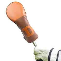 Golf Driver Head Covers Long Neck Leather Golf Club Headcovers Golf Head Covers Driver Fairway Wood Hybrid Blade Putter