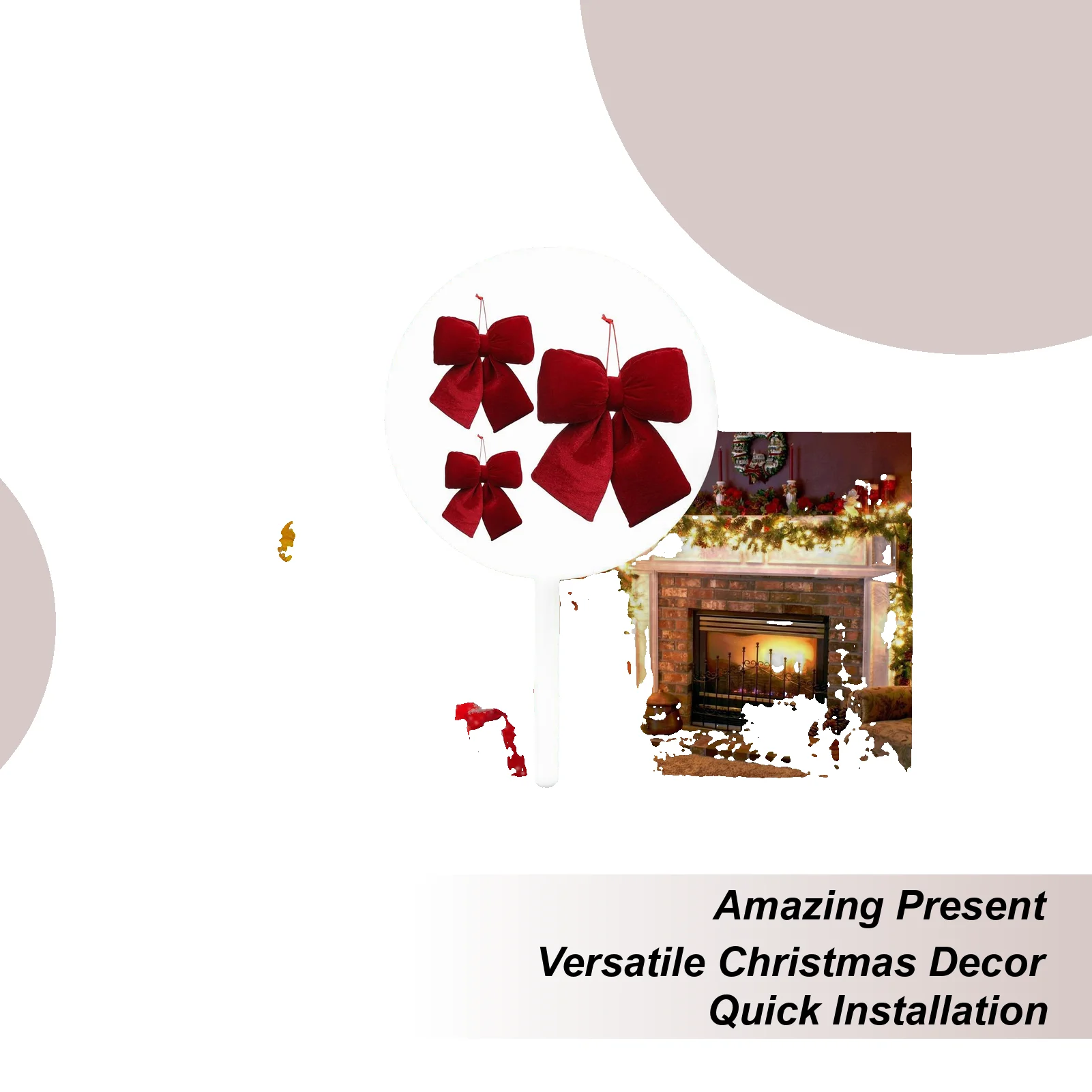 

Рождественский бант, украшение, бархатный красный бант, безделушки, подвесные украшения, сделай сам, подвеска в виде рождественских елок для праздника, украшения для дома и вечеринки