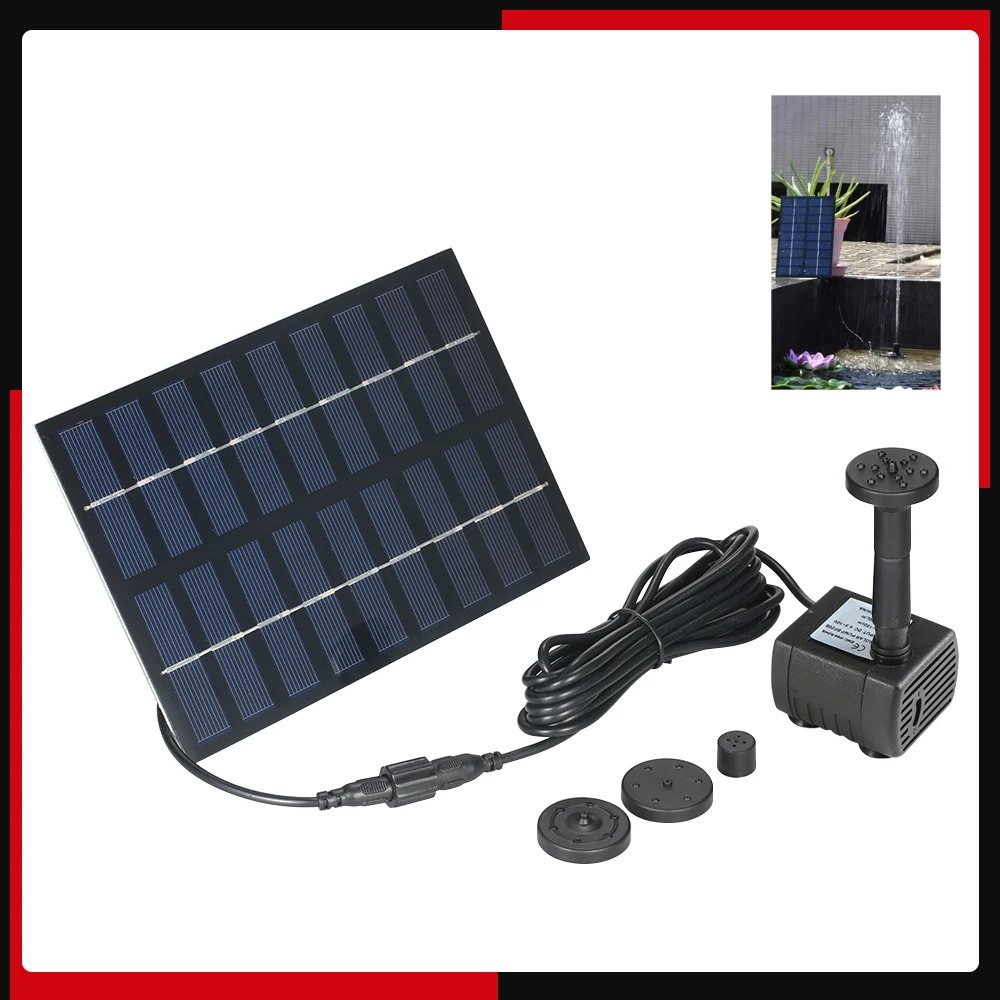 Professional Solar Power Fountain Solar Irrigation System Pool Water Pump Garden Plants Sun Plants Watering