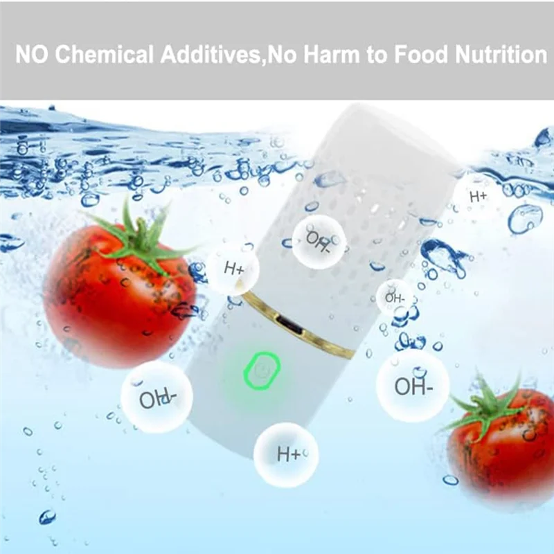 B89b-máquina de lavar frutas e vegetais, máquina de limpeza recarregável para legumes e frutas, mini limpador portátil de alimentos