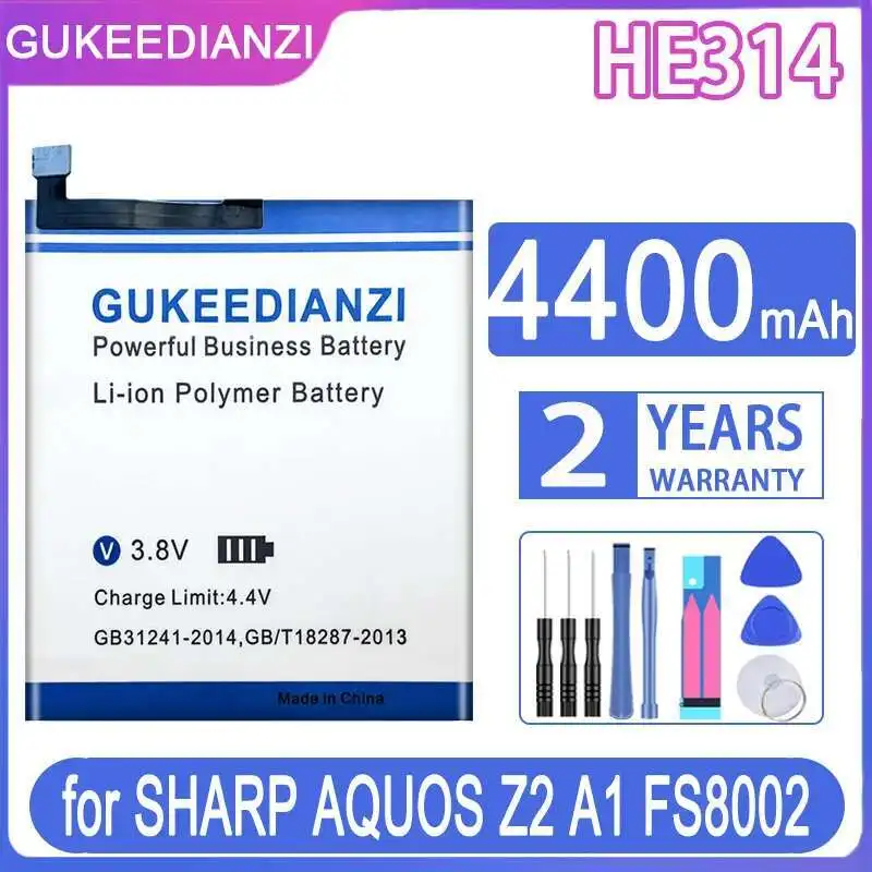 

4400Mah Mobile Phone Battery For Sharp Aquos Z2 A1 FS8002 HE314 High Compatibility
