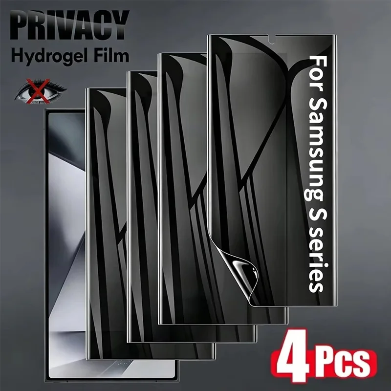 Privacy Screen Protector For Samsung Galaxy S23 S24 S25 S26 Ultra S22 Plus S25 FE Soft Hydrogel Film Ulock Anti-Spy Self Repair