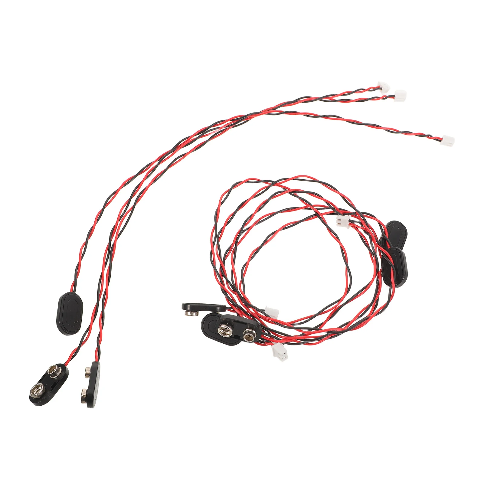 

8pcs 9V Wire Connector I-Type Snap Buckle Adapter 300Mm Hard Plastic Housing For Pickup Box Audio Instruments Recording