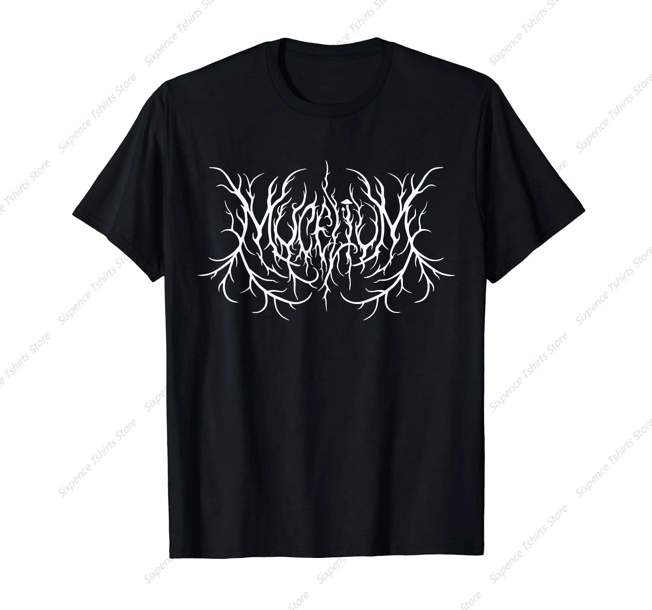 Mycelium Funny Heavy Metal Mushroom Men‘s T-Shirt Soft Comfortable Easy to Wear Simple Practical