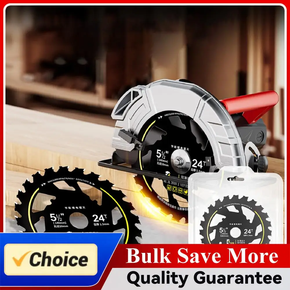 

5.5 Inch Energy Saving Saw Blade 10000rpm Lithium Saw Blades Wear Resist Alloy Circular Saw Blade for Woodworking Alloy Grinder