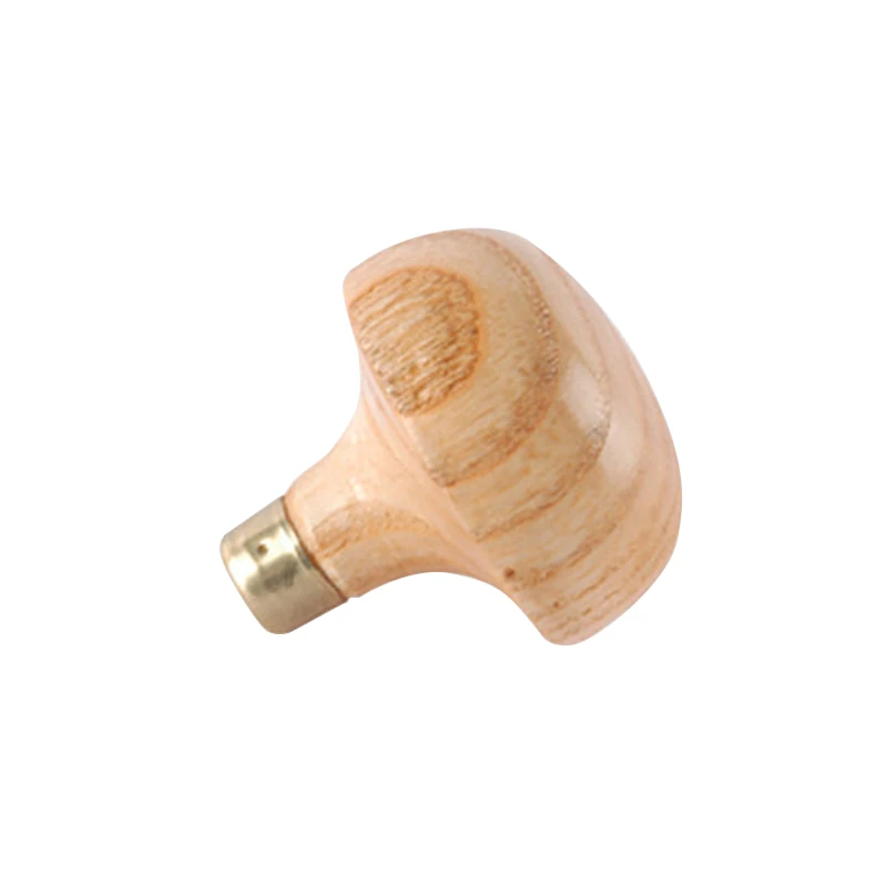 ASIC Short Mushroom Graver Handle 34mm Beechwood PEFC with Metal Ferrule Jewelry Hand Engraving Tool