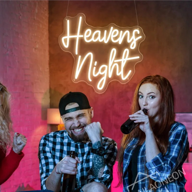 

Heaven Neon Sign Room Kids Bedroom Wall Decoration Studio Shop Bar Party Club Game Room Wall Decor Neon Light Personality Gift