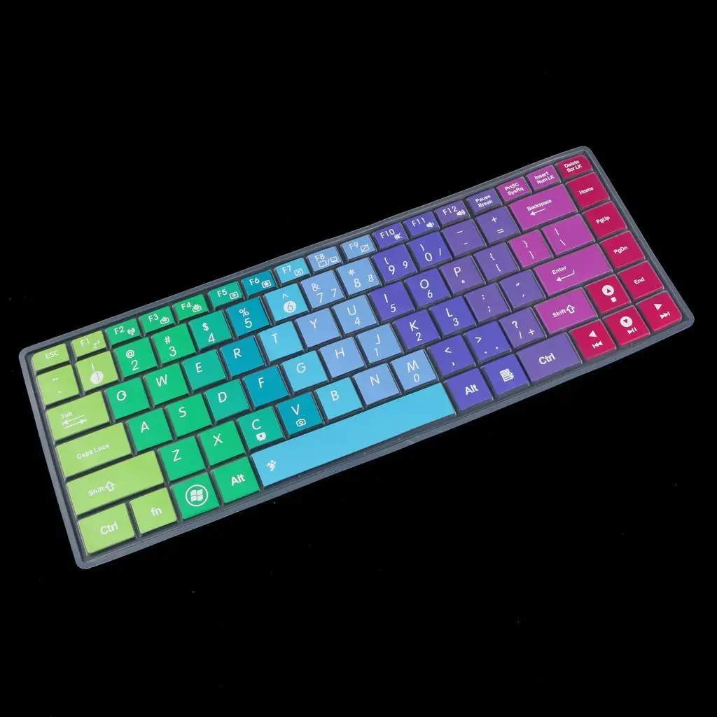 

Dustproof Silicone Keyboard Sticker Non-slip Laptop Keyboard Cover Keypad Skin for ASUS K40 P80 P81