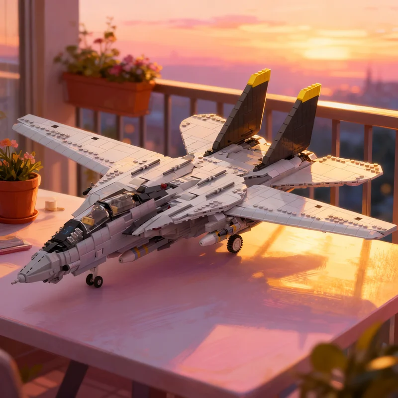 

2276pcs MOC F 14 Creator Expert Model Building Blocks DIY Gift Creative Collectible Display Decor Premium Adult Kids Desk Home