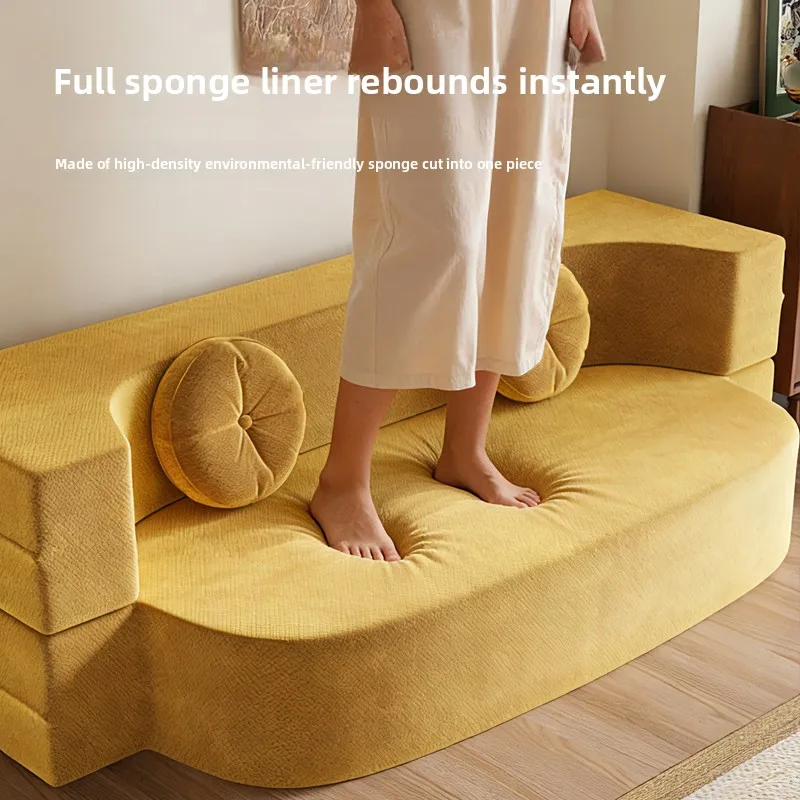 CX compression folding sofa bed integrated dual-purpose new small apartment bedroom living room single double lazy tatami