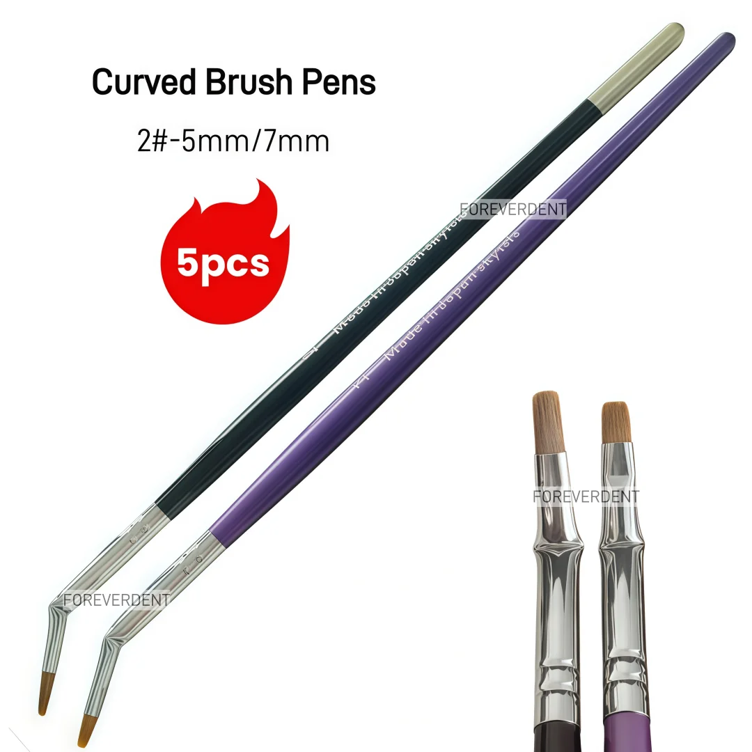 

Skyists Dental 2. # Изогнутые кисти-ручки, нейлоновые щетки для волос, зубной протез, стоматологический лабораторный керамический металлический порошок, сделано в Японии skyisls