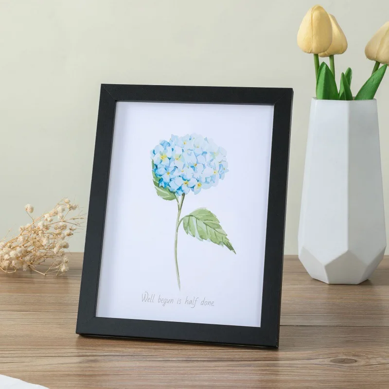 Photo Frame Simple Stylish 10*15CM Black Classic Style Wall Mounted Decorate For Friends Family Picture Frame Display Home Decor