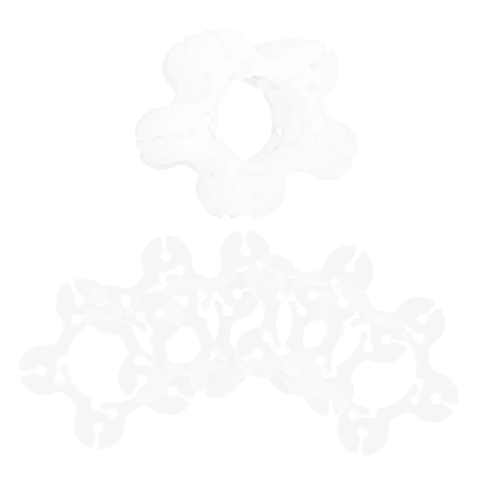 

50pcs Shaped Clips Convenient Connector for Wedding Birthday Party Decorations Ring Clips For Wedding Rings Reusable