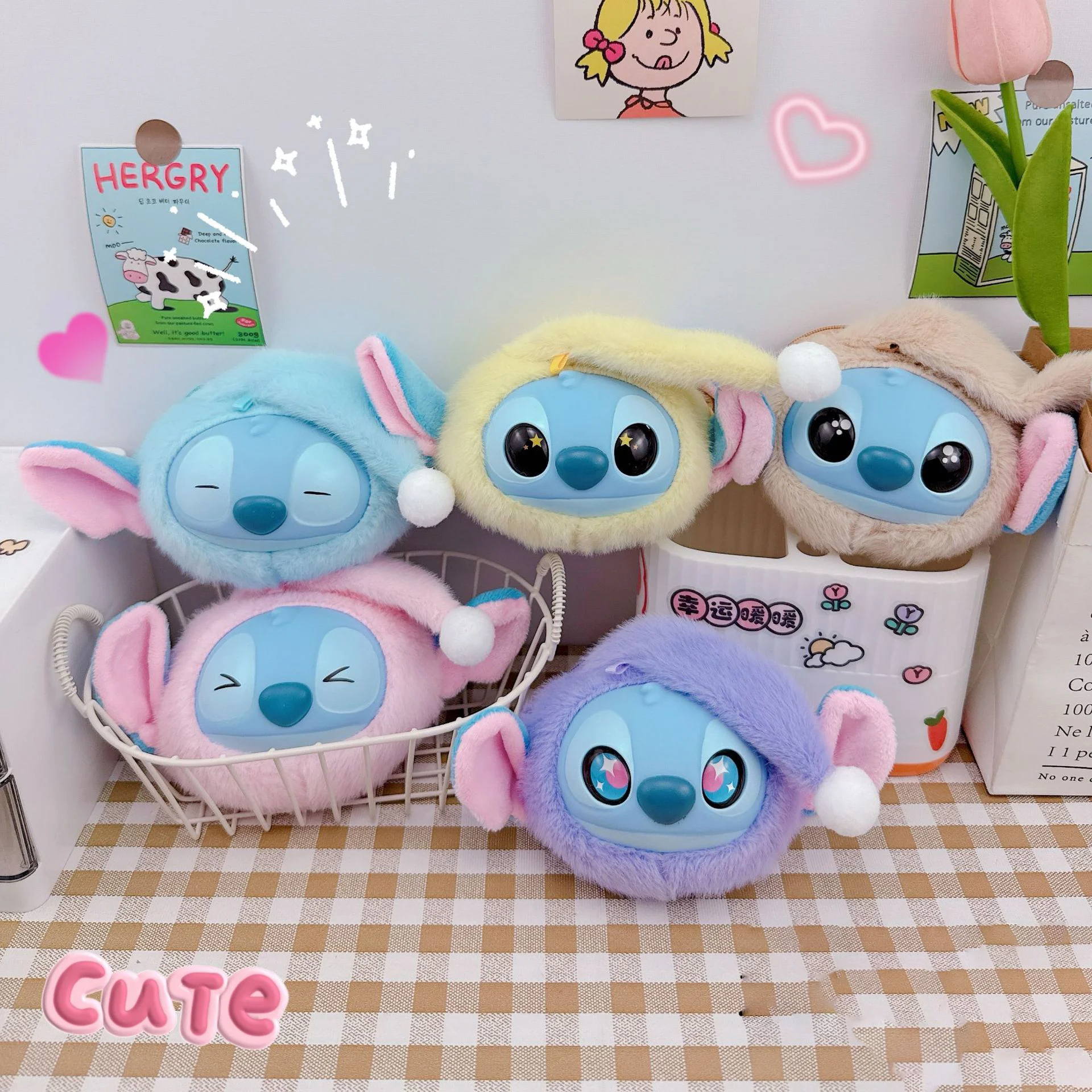 Kawaii غرزة صندوق أعمى محفظة نسائية للعملات المعدنية أكل بعض شيء قبل النوم سلسلة الفينيل لطيف دمية رقيق دمية هدية عيد ميلاد