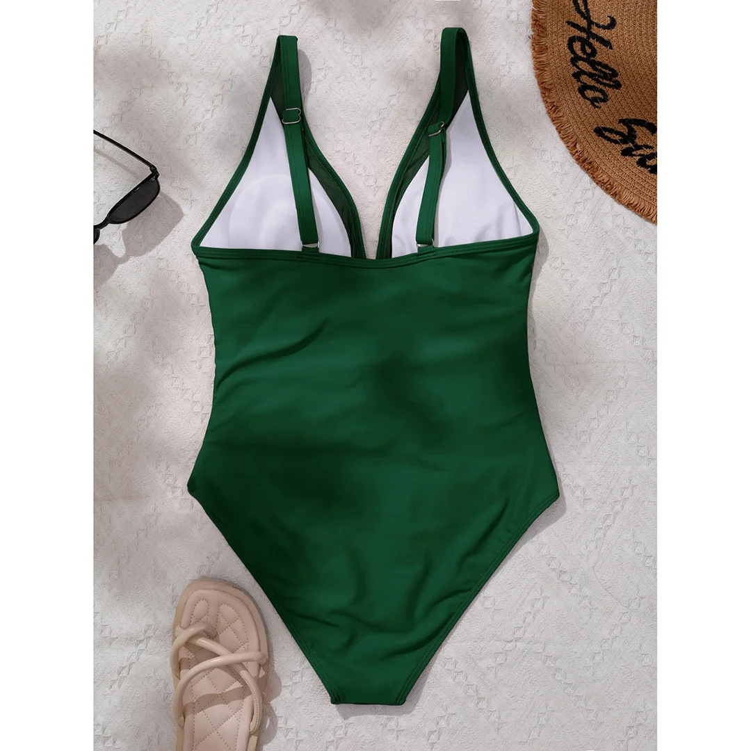 S - XL Neuer sexy, durchsichtiger Badeanzug mit V-Ausschnitt für Damen, einteiliger Badeanzug, Monokini mit hohem Beinausschnitt, Badebekleidung, Badeanzug, Modell V5136 – Detail 33