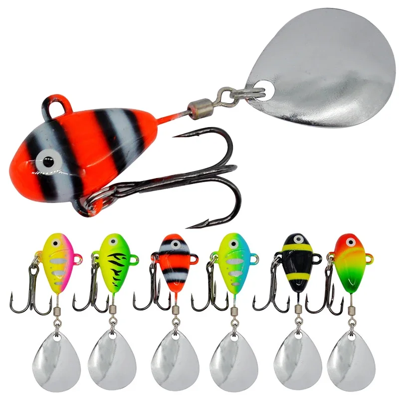 

ZWICKE 16g 2.2cm New Metal Mini VIB with Spoon Fishing Lure Fishing Tackle Pin Crankbait Vibration Spinner Sinking Bait 1PC