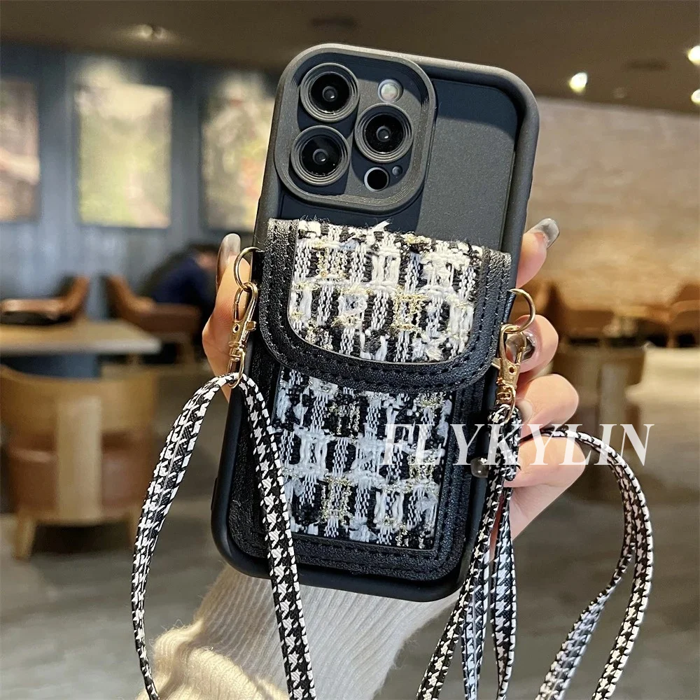 가죽 랜야드 지갑 가방 폰 케이스 삼성 S25 S24 S23 S22 S21 울트라 플러스 S20 FE 노트 20 소프트 쉘용