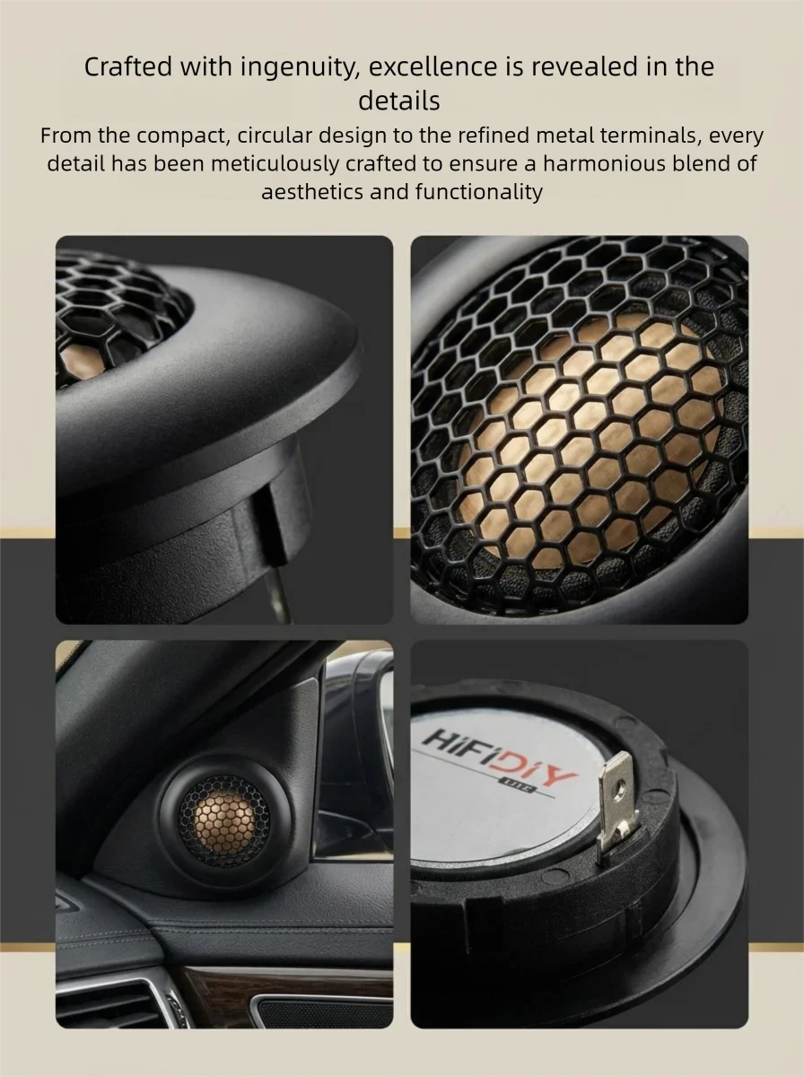 HIFIDIY C1-50 Audiosystem - Externe Hochfrequenz-Einheit 25-Kern Bienenwachs-Kupferdraht-Membran - High-End Hi-Fi Klangqualität – Detail 14
