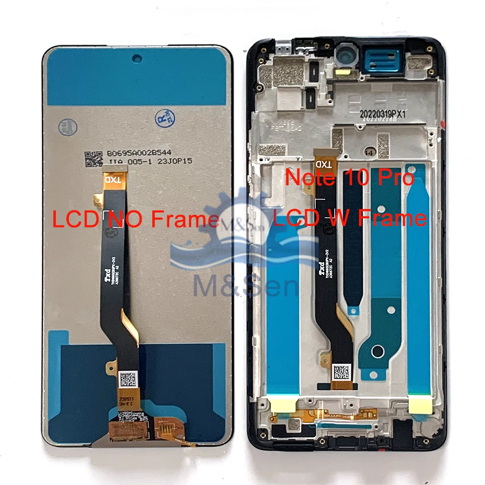 Tested For Tecno Pova 2 Pova 3 Pova 4  Pova 5 Pro 5G LCD Display Touch Digitizer For Infinix Note 10/ 10 Pro 11 Pro X697 Frame