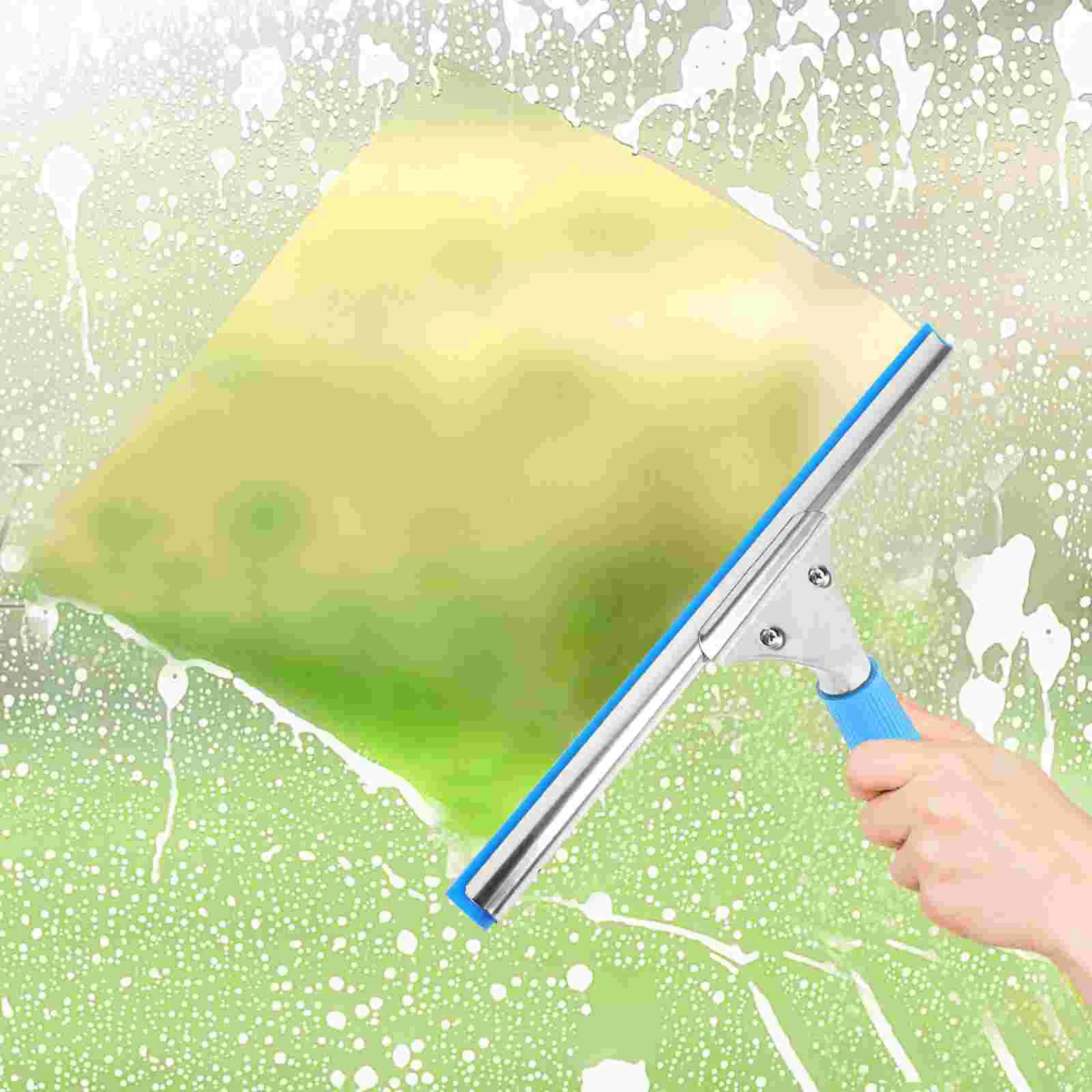 35CM Clean Glass Wiper Stainless Steel Glass Squeegee Glass Scraper Glass Wiper for Shower Door Glass Tile Room Windows