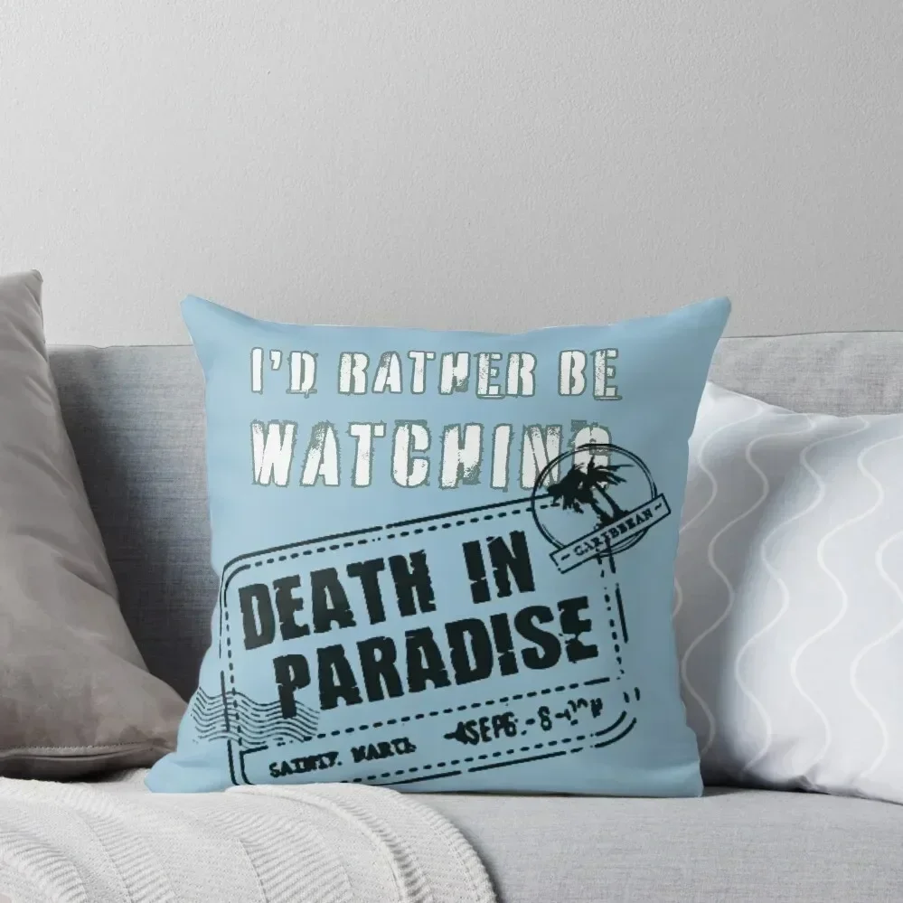 

I’d rather be watching BBC Death in Paradise Throw Pillow anime girl New year pillow