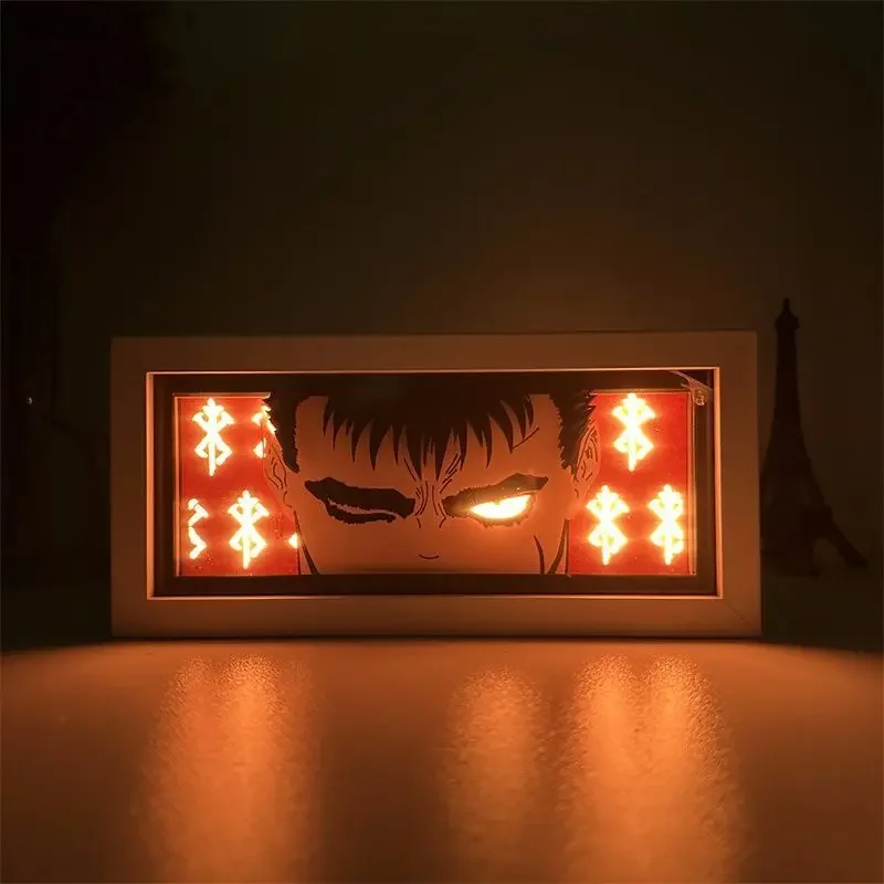 Attack on Titan Night Light Colorful Colors Changing Touch Remote Bedside Lamp C