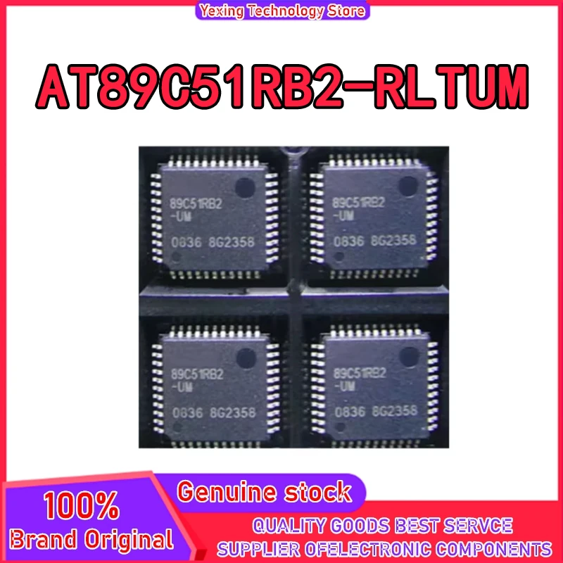 100% New AT89C51RB2-RLTUM AT89C51RB2-UM 89C51RB2 QFP44 Chipset