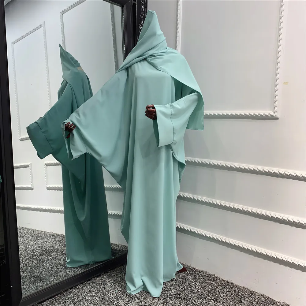 

Eid Ramadan Muslim Women Hijab Dress Islamic Abayas Burqa Robe Scarf Gown Turkish Dubai Abaya Kaftan Prayer Garment Musulman