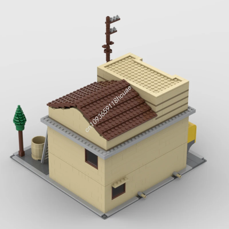 673 pçs moc edifício modular inicial d tofu loja modelo blocos diy brinquedos criativos crianças ideia aniversário presentes de natal