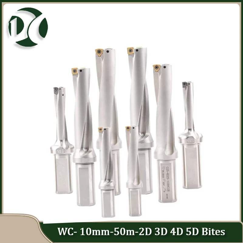

WC Series Indexable drill U drill bit 10mm-50mm 2D 3D 4D 5D Bites WCMX WCMT Insert Metal Drill Bits Machinery Lathe CNC cooling