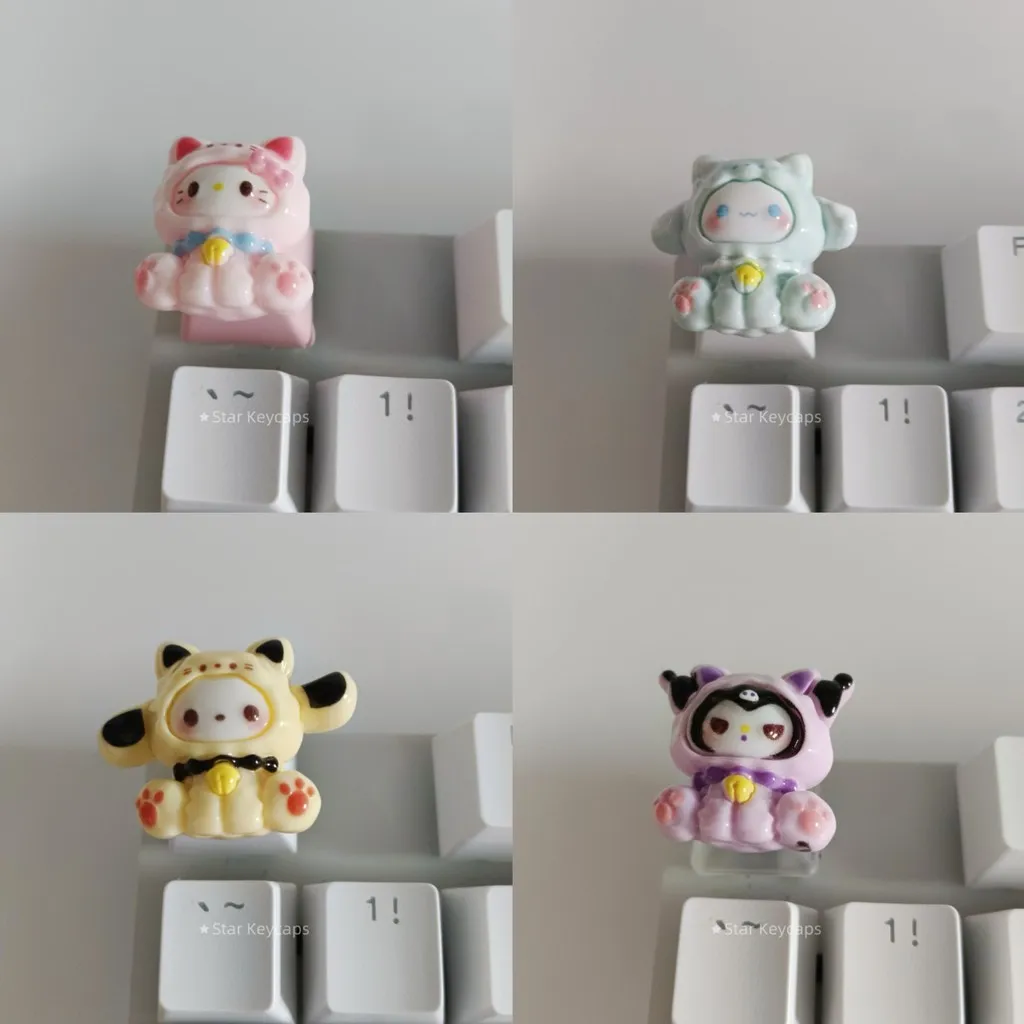 

DIY Handmade Keycaps Creative Cute Cartoon Melody Game Mechanical Keyboard Keycap ESC Button Keyboard Decoration