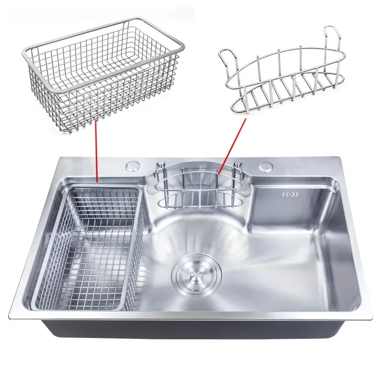 Multi-functional Kitchen Sink 220mm Deep 7045 Small Size Sinks with Basket SUS304 Good Quality Kitchen Sink