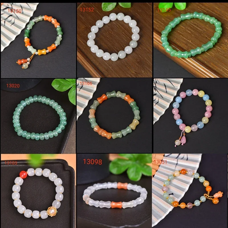 Various styles of exquisite golden jade beads strings hand jewelry crystal moist birthday gift carefully selected