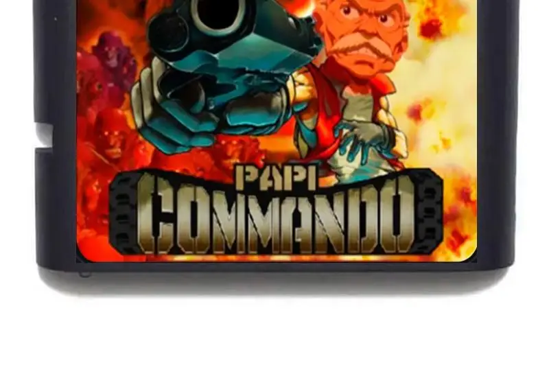 Carte de jeu Papi Commando Remix 16 bits MD pour Mega Drive