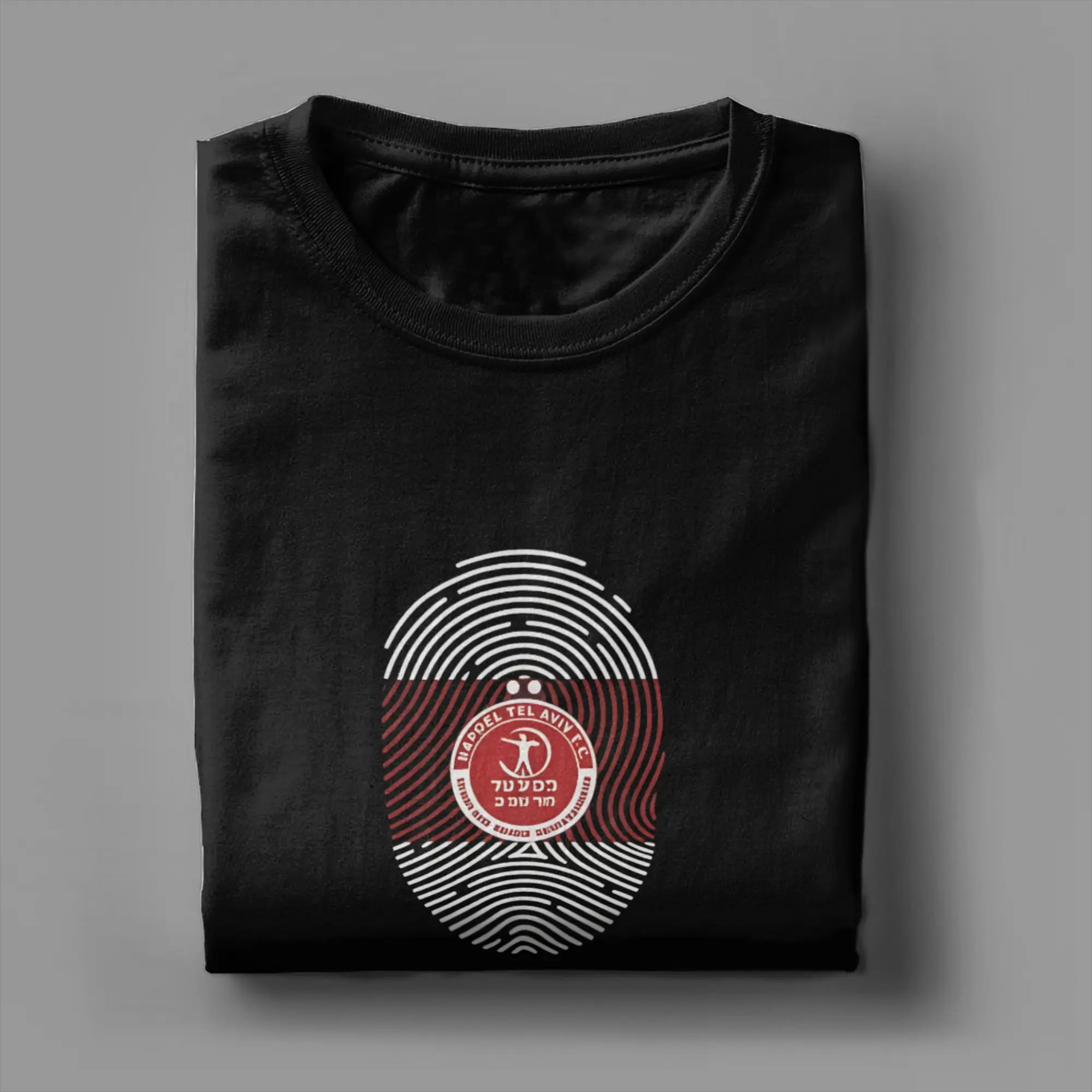 Hapoel Tel Aviv T-Shirts für Herren, Neuheit, 100 % Baumwolle, T-Shirt mit Rundhalsausschnitt, kurzärmelig, Partykleidung – Detail 5