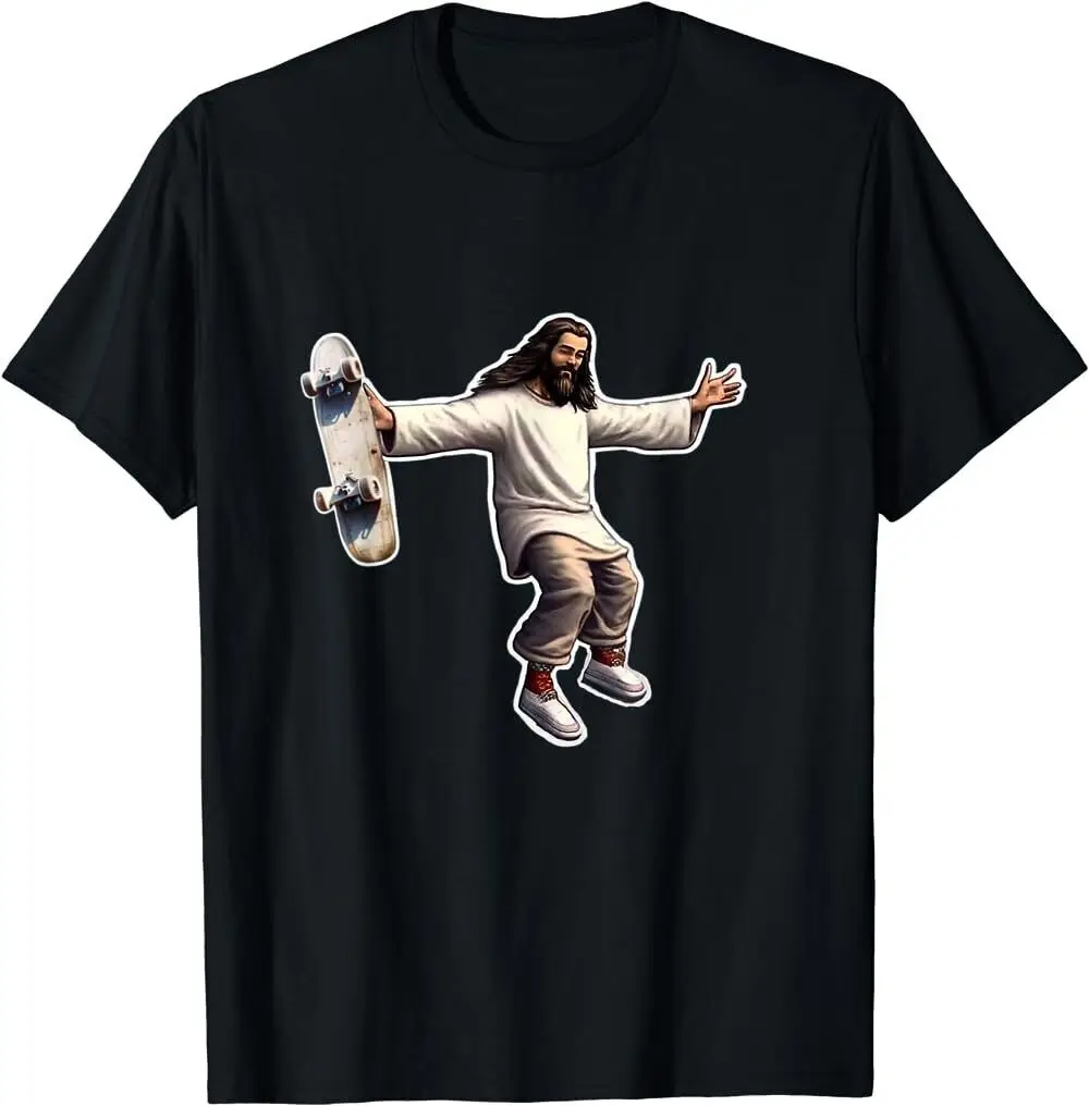 BEST TO BUY Funny Gift Steezus Christ Shredding Skateboard Trending Meme T-Shirt