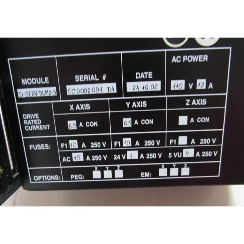D-SERV-DLM2-5  Servo Drive Control Module  in Good Condition 3 Months Warranty Motion Control