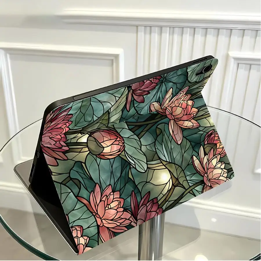 Case for Xiaomi Pad 5 6 7 8 Pro Pad 6s Pro 7 Ultra Redmi Pad SE K Pad 8.8 9.7 12.4 Inch with Pencil Slot Teal Gold Art 5