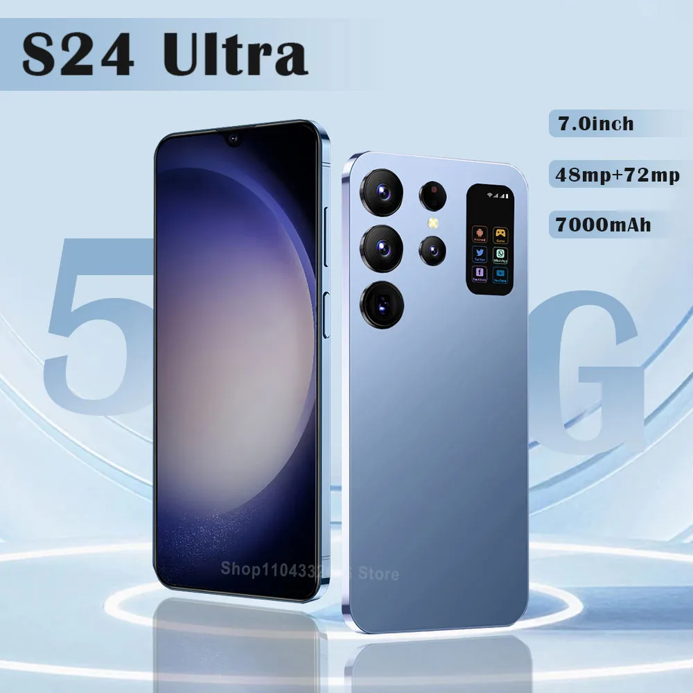 Global version S24 Ultra smartphone Snapdragon8 gen2 16G+1TB 7000mAh 48+72MP dual SIM dual standby 5G phone Android13 phone