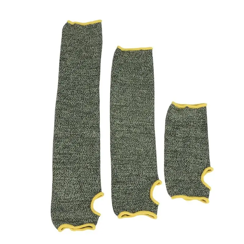 1Pair Anti-Cut Arm Glove Sleeves 20/36/45cm Aramid Fiber For Cut Proof And Heat Resistant Welding Gardening Work