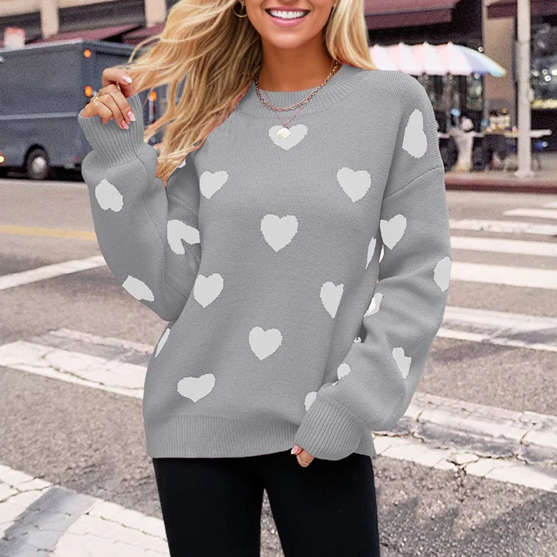 2024 Winter Pullover Damen Strickwaren lose Pullover Top Damen bekleidung Frühlings mode lässig o Hals Langarm Pullover T-Shirts