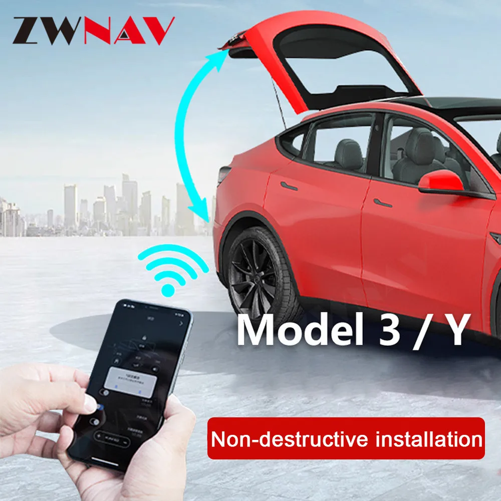 

Интеллектуальная бесшумная и водонепроницаемая электрическая задняя дверь с электрической задней дверью для Tesla Model 3