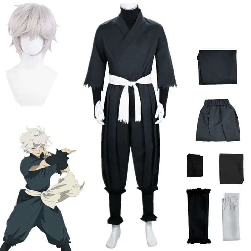 

Jigoku Raku Gabimaru Cosplay Costume Black Coat Pants Uniform Man Suit Hell's Paradise Ninja Halloween Carnival Clothes Anime