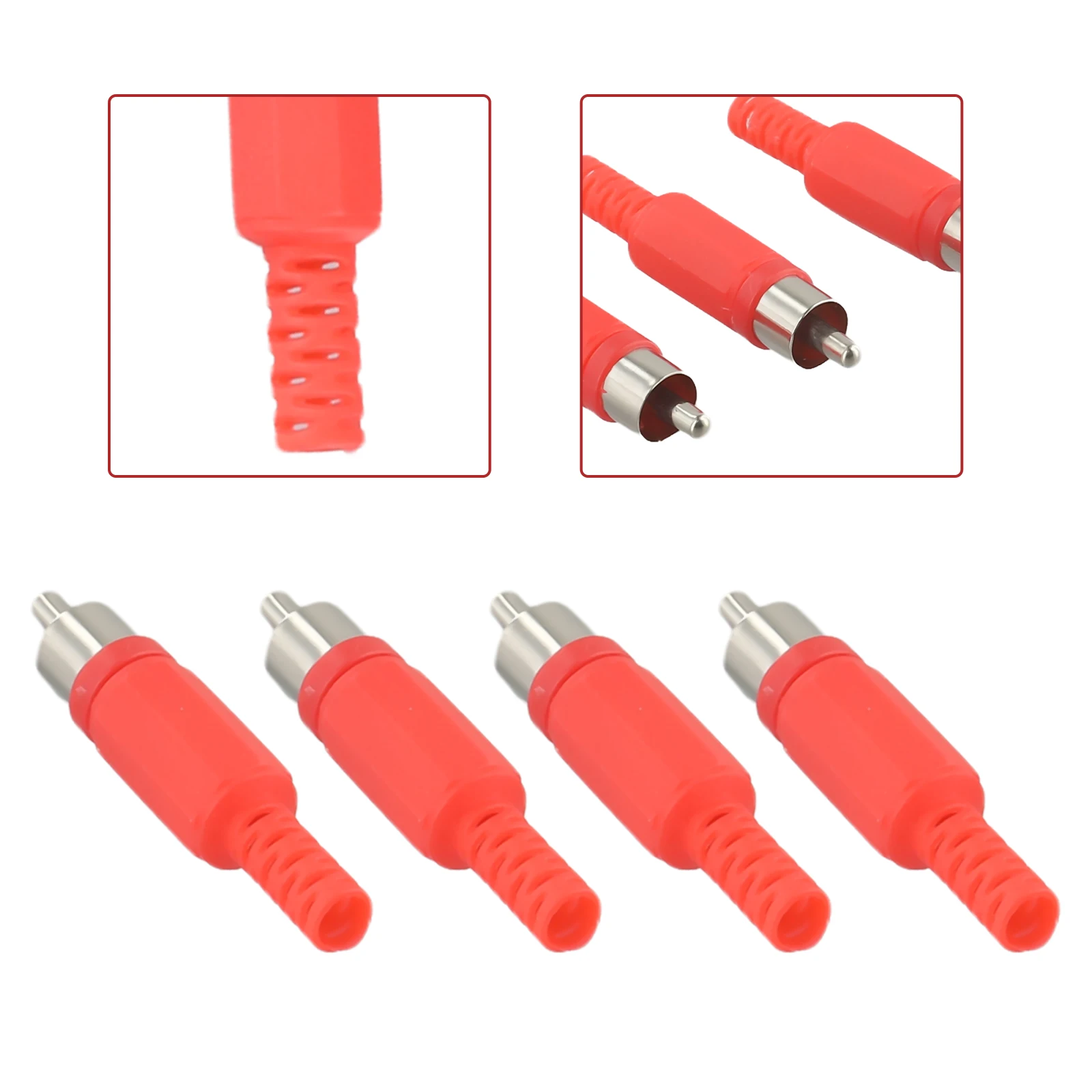 Welding Joint Male 4PCS Accessories for durable For Speaker Equipment Parts Red/black Hot Sale Welding Joint Male