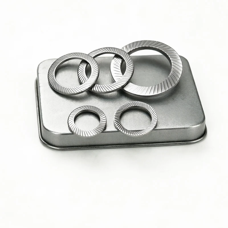 304 Stainless Steel Serrated Anti-Loosening Washers DIN9250 Double Sided Tooth Lock Washers M2.5 M3 M4 M5 M6 M8 M10 M12 M14 M16