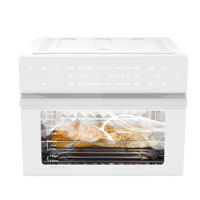 30 Litre Black (Stea + Air Fryer Oen) 18-in-1 Functions, 30 L Capacity, Stea + Conection, Real Stea Technology, 1800 W