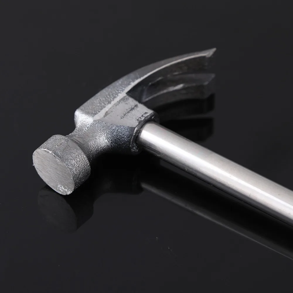 Claw Hammer Multi-function Steel Pipe Handle Hammer Safety Hammer For Traceless Nails Window Breaker Household Hardware Tools