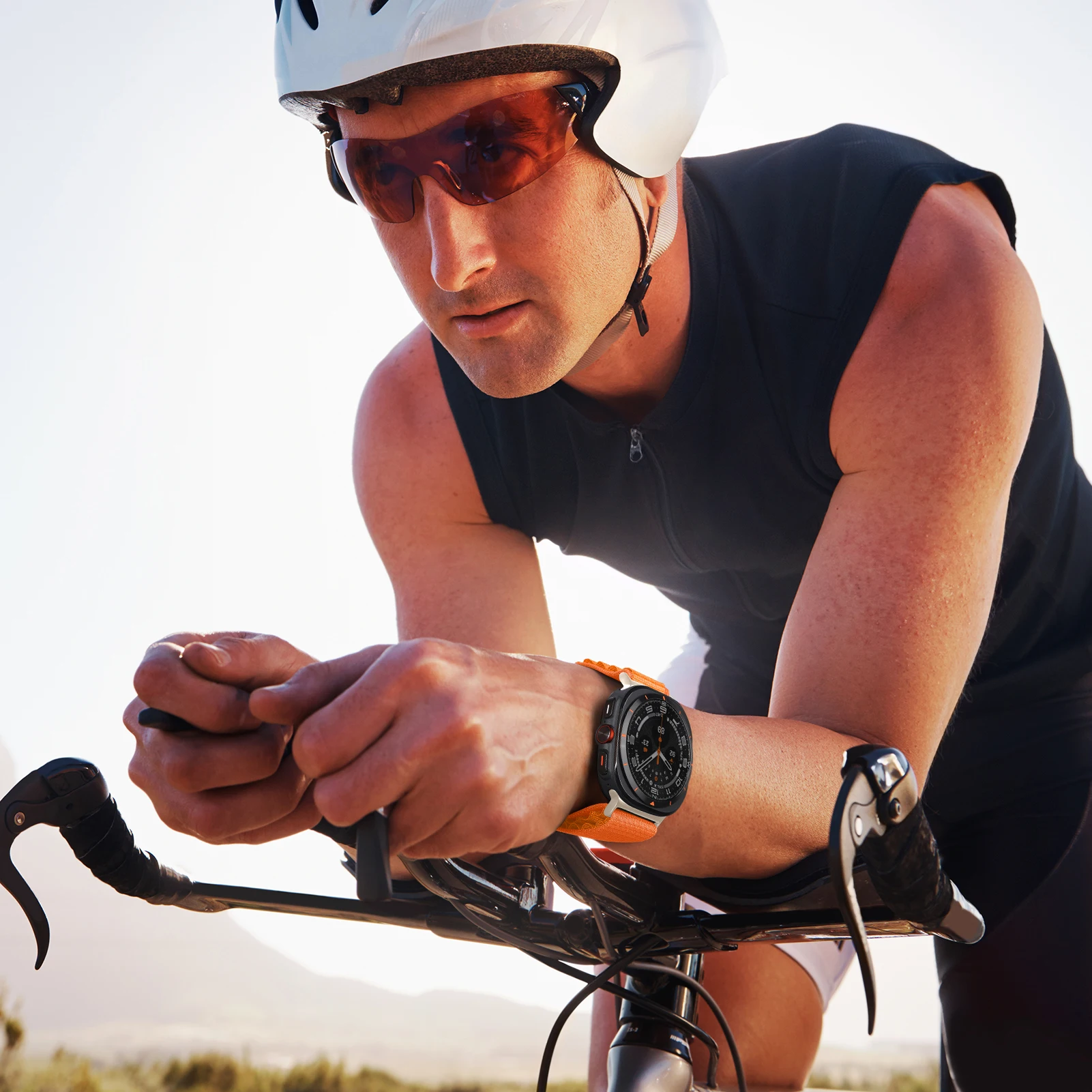 Gelang jam tangan Samsung Galaxy, Ultra tali 47mm aksesori gelang nilon Alpine olahraga gelang correa Galaxy Watch 7 ultra band