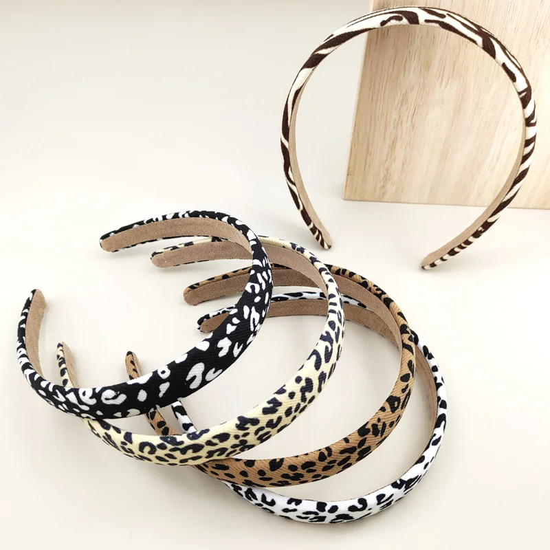 1pc Vintage Leopard Print Sponge Hairband For Women Elegant Hair Ornament Headband Hair Hold Head Band Fashion Hair Accessories